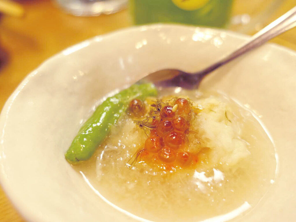 小松菜ハイボールを飲もうの貝